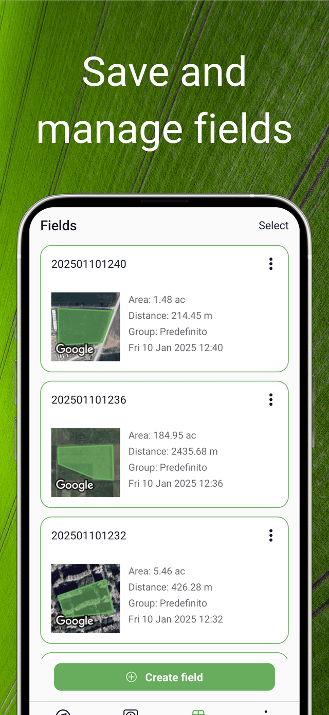 Save and manage fields