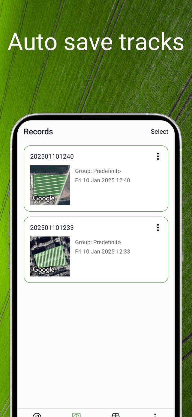 Auto save tracks