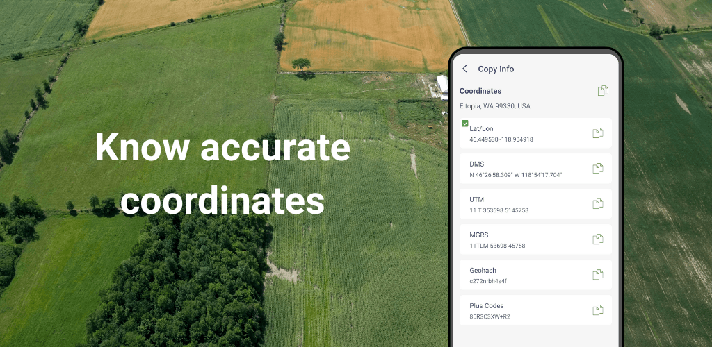 Know accurate coordinates
