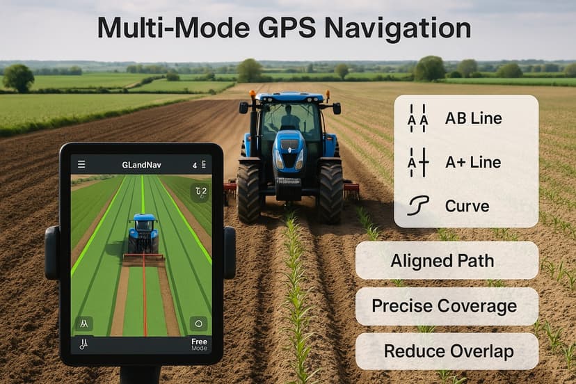 Tractor GPS & Field Guidance App – GLandNav Field Navigator